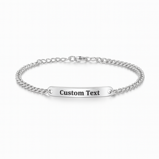 Unisex Thin Silver Bracelet