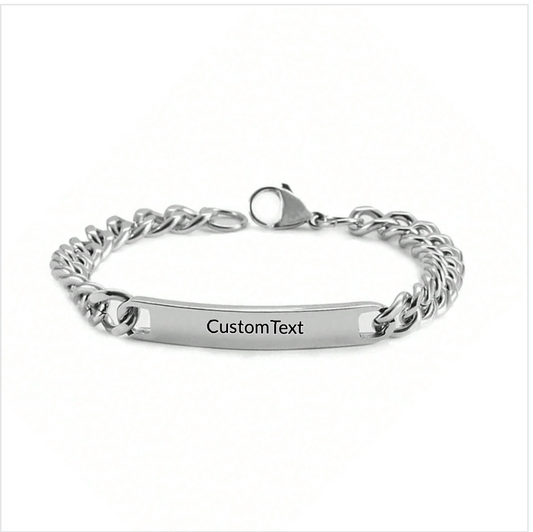 Man Chain Silver Bracelet