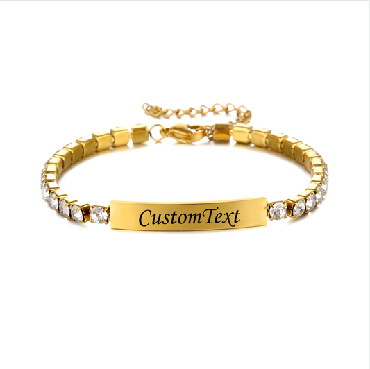 Unisex Diamond Gold Bracelet