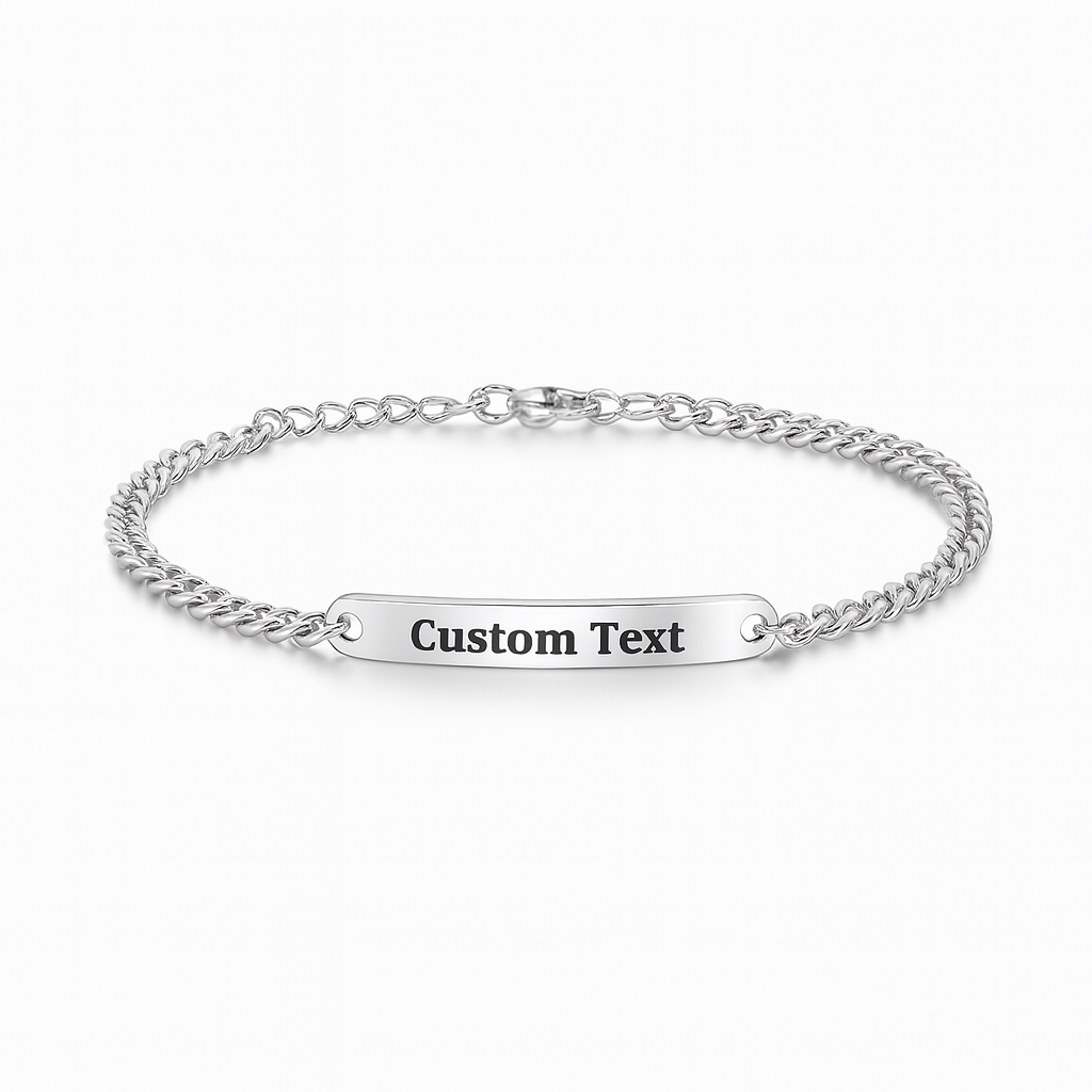Unisex Thin Silver Bracelet