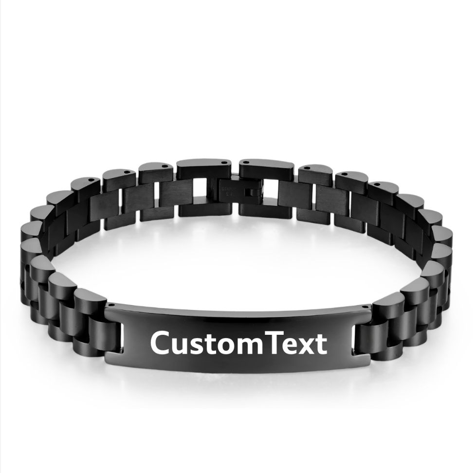 Man Black President Bracelet
