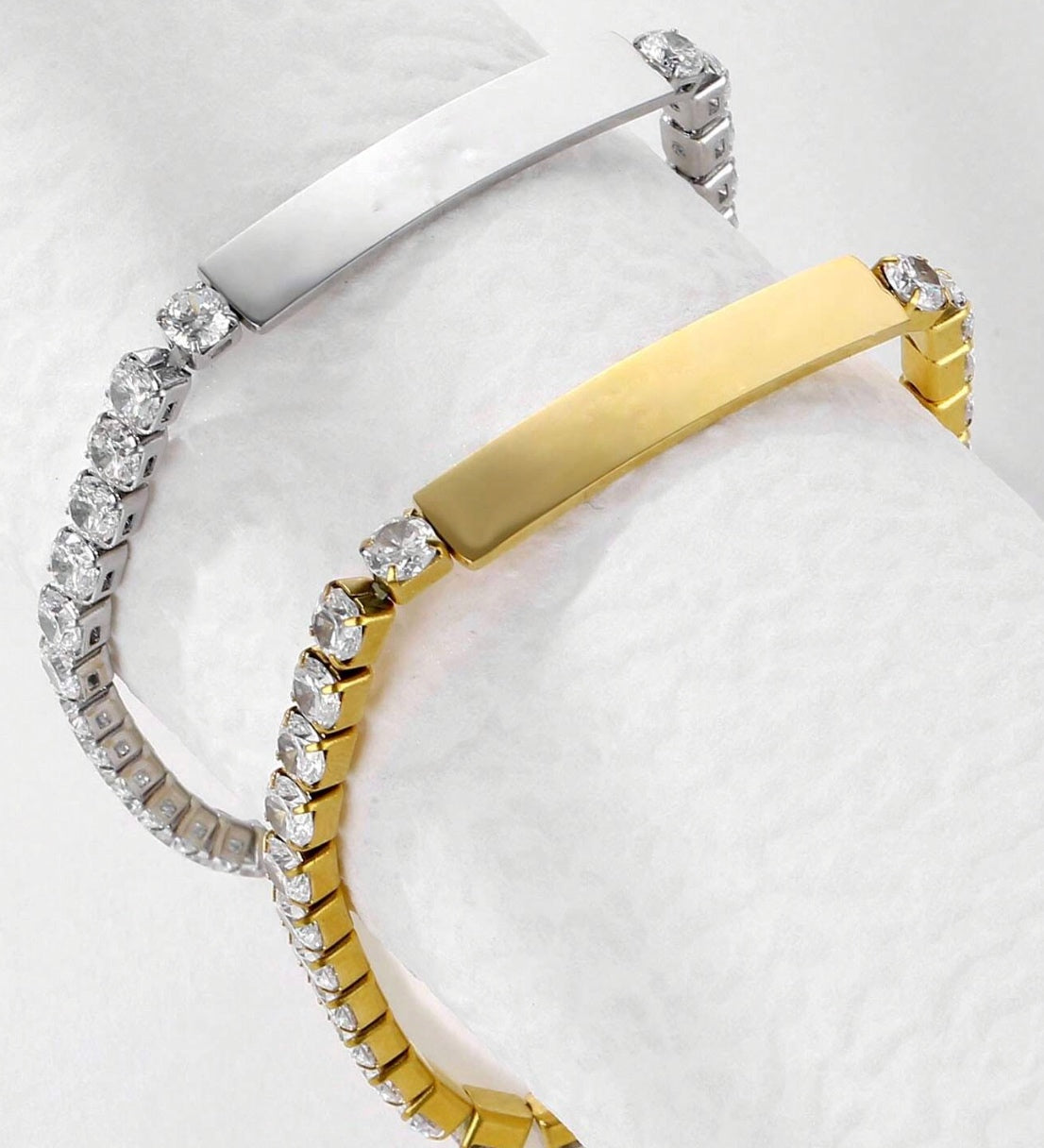 Unisex Diamond Silver Bracelet